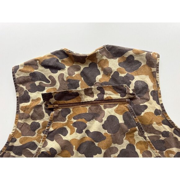Men's Vintage GAMEHIDE Camo Insulated Duck Hunting Vest, Size M - Picture 6 of 12